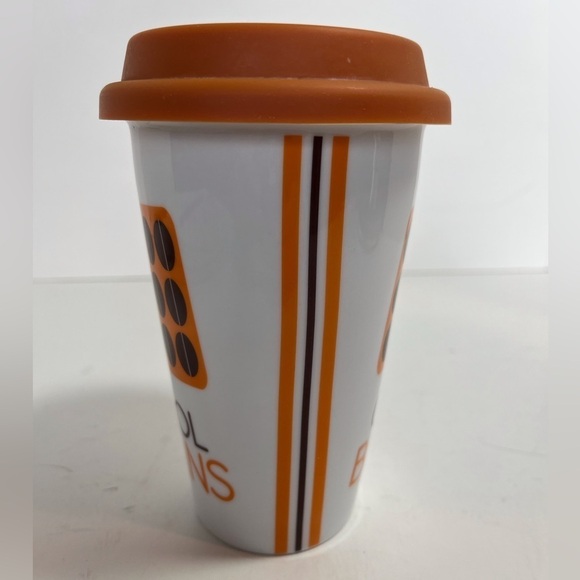 Cool Beans Reusable Travel Ceramic Coffee Mug with Lid - Picture 2 of 6